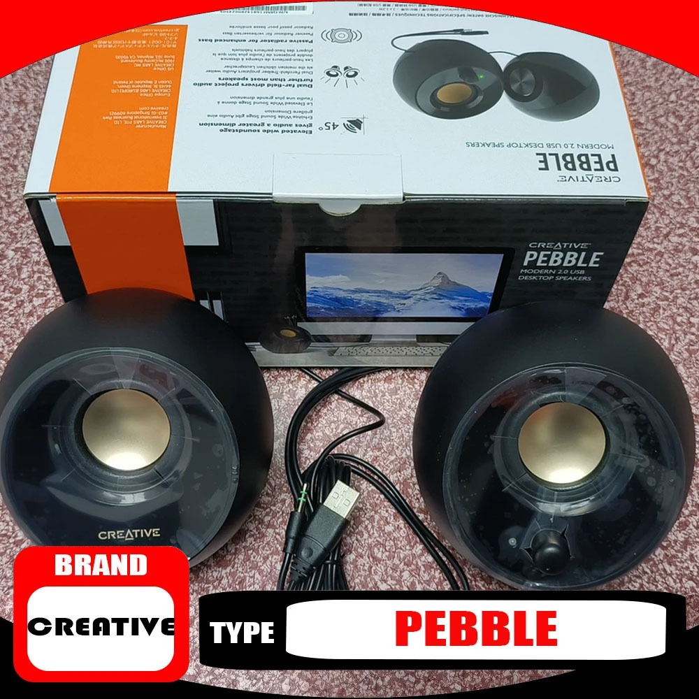 Gaming Speaker 2.1 - 크리에이티브 페블 스피커 서브우퍼 3D 서라운드