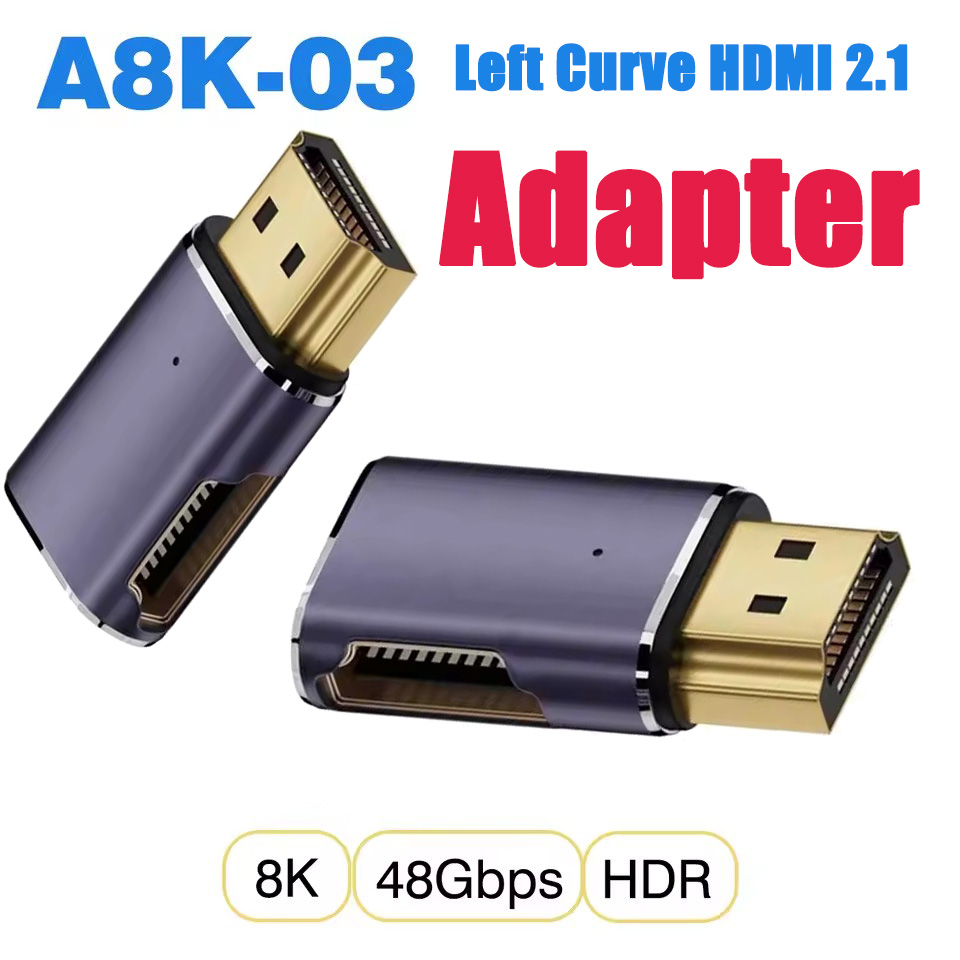 Gaming Speaker 2.1 - HDMI 2.1 90도 좌각 어댑터 A8K-03