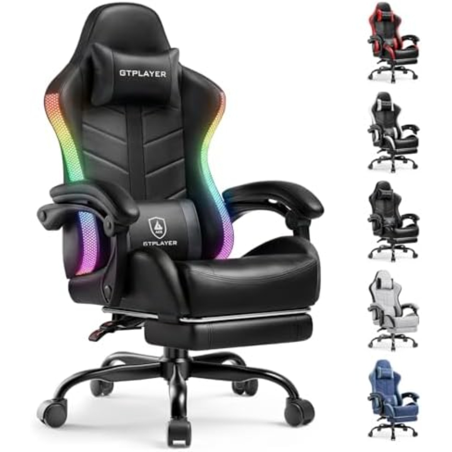 Rgb Gaming Chair - 게이밍 의자, 성인용 컴퓨터 게임 의자,