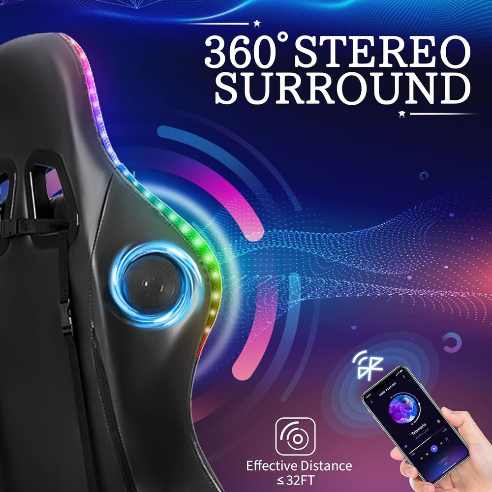 RGB 게이밍 의자 (스피커, 마사지 기능 포함) LE - Rgb Gaming Chair 리뷰 및 가격