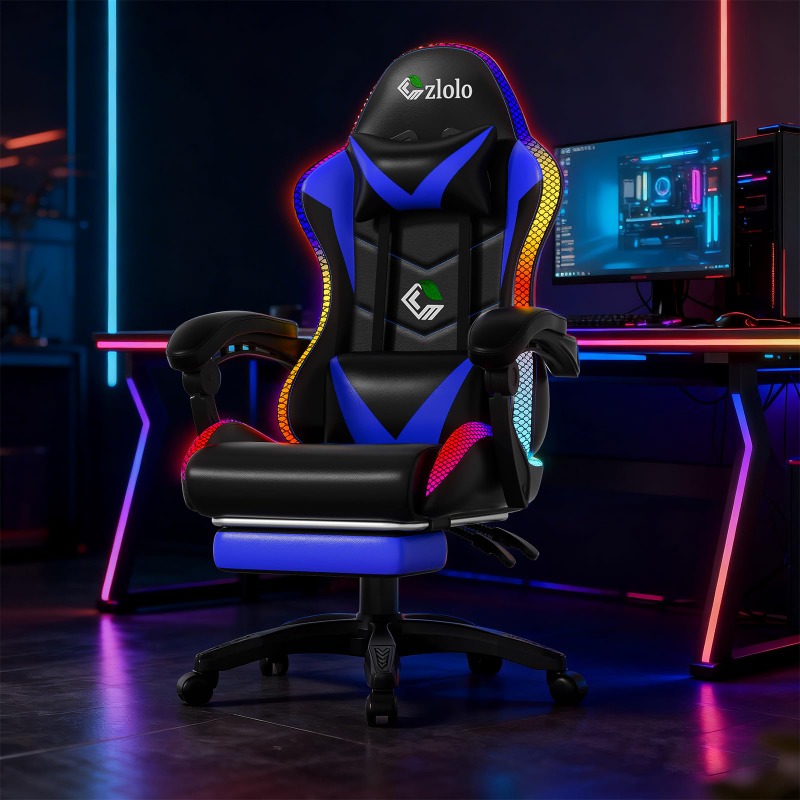 게이밍 의자, 레이싱 스타일 RGB LED 조명 게이밍 - Rgb Gaming Chair 리뷰 및 가격