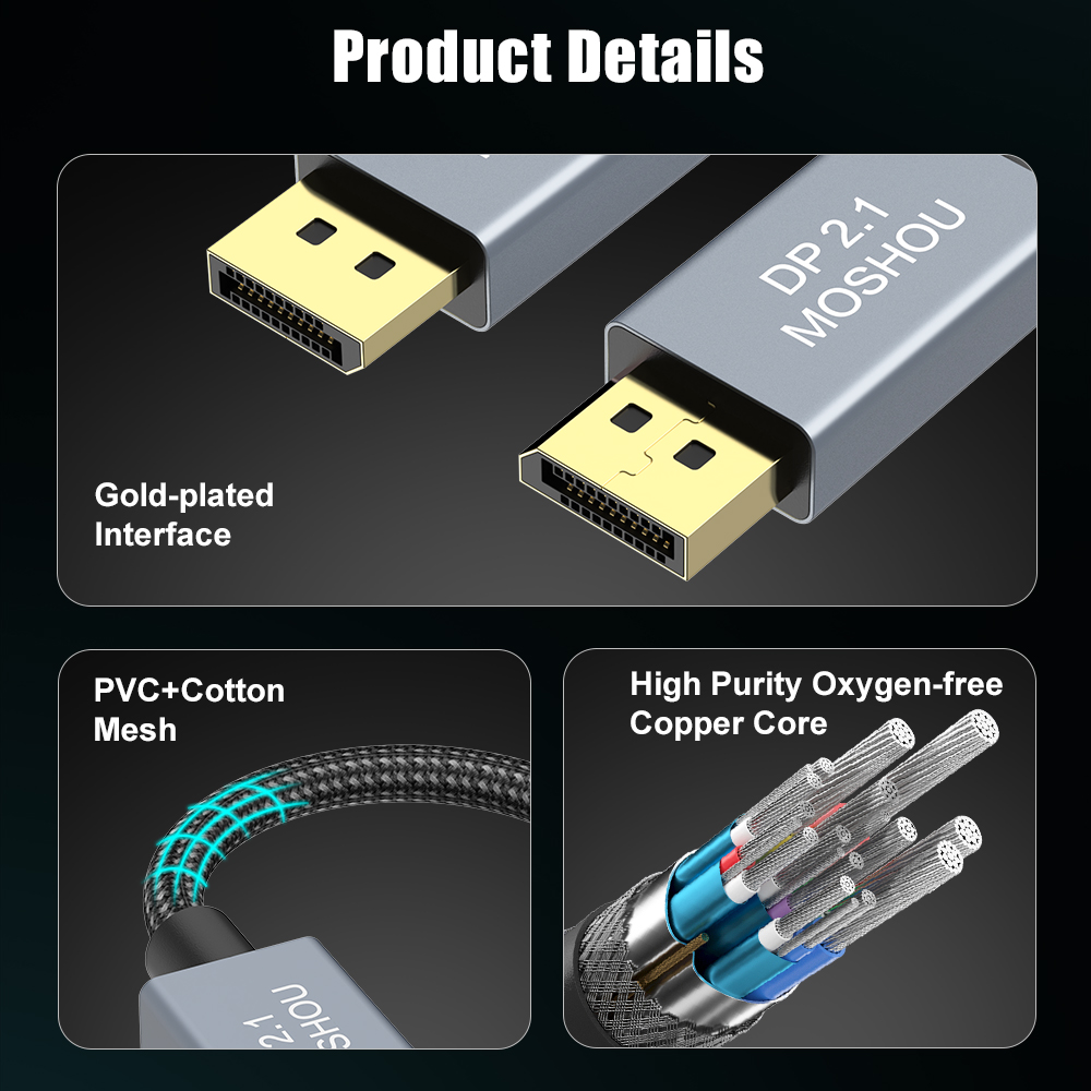 MOSHOU DisplayPort 2.1 코드 DP 2 - Gaming Speaker 2.1 리뷰 및 가격
