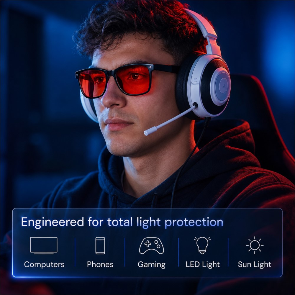 고급 블루라이트 차단 게이밍 안경 레드 렌즈 더 나은  - Gaming Glasses Blue 리뷰 및 가격