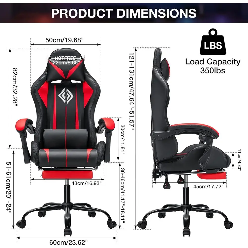 LED RGB 조명, 조절 가능한 요추 지지대 및 연결 - Rgb Gaming Chair 리뷰 및 가격