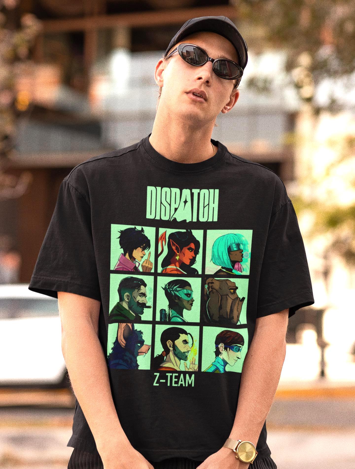 디스패치 게임 Z-팀 셔츠 - 게이머 티셔츠 여름 남성 - Esports Gaming Shirts 리뷰 및 가격