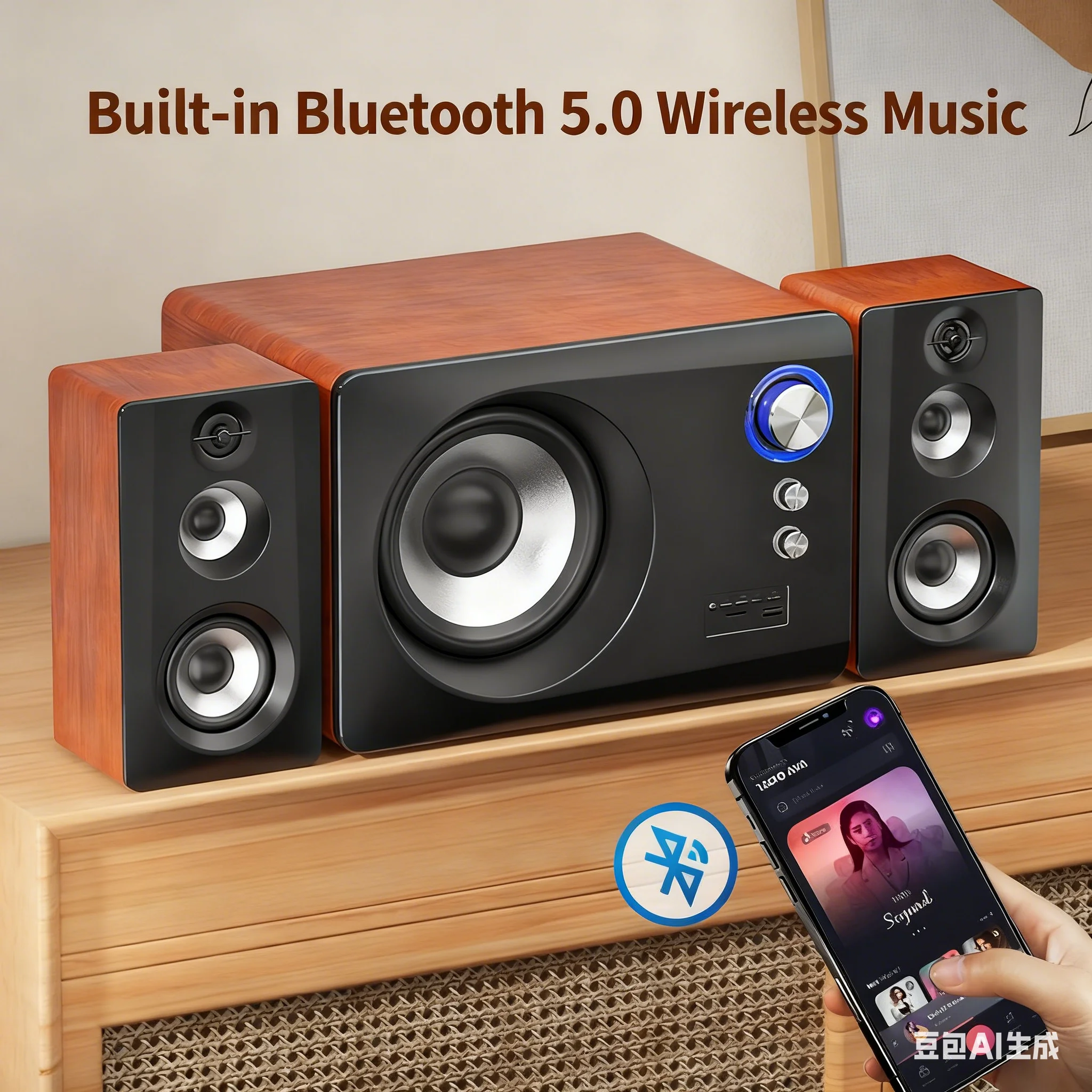 목재 2.1 블루투스 스피커 A-7800 80W 고출력 - Gaming Speaker 2.1 리뷰 및 가격