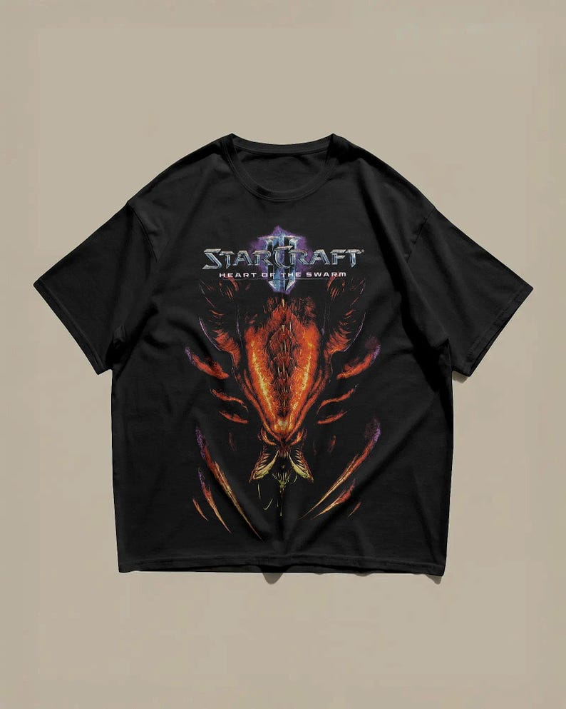 스타크래프트 2 하트 오브 더 스웜 티셔츠, 빈티지 제 - Esports Gaming Shirts 리뷰 및 가격