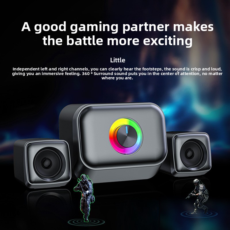 RGB 게이밍 서브우퍼 유선 2.1 오디오 (컴퓨터 데 - Gaming Speaker 2.1 리뷰 및 가격