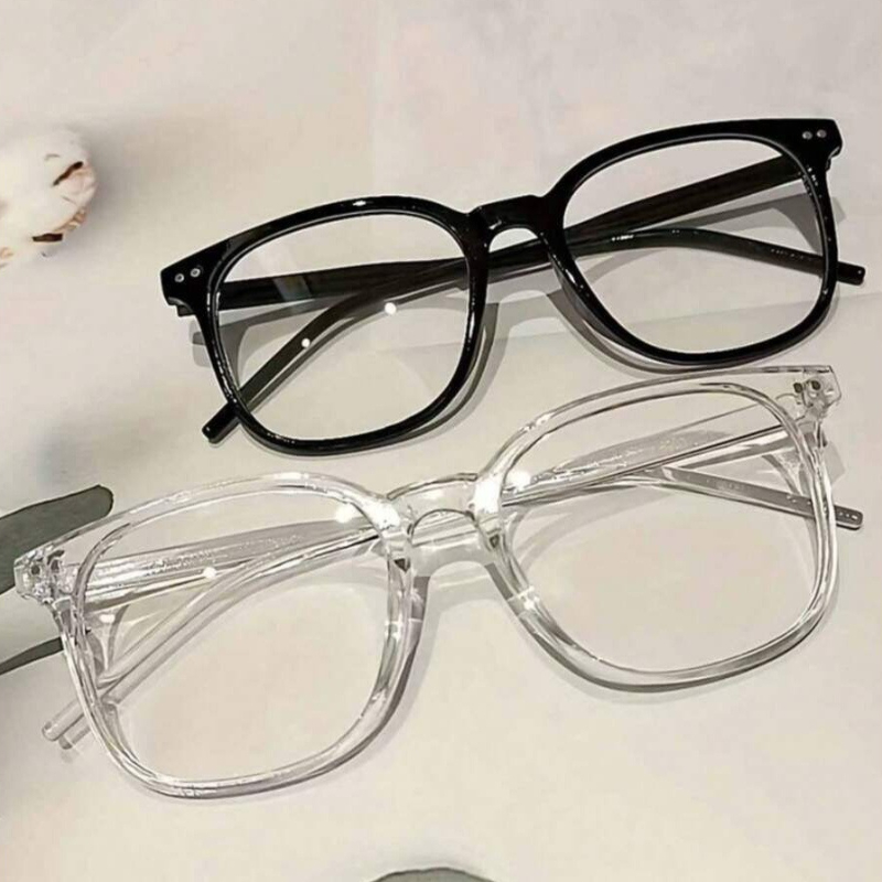 1/2 쌍의 사각 프레임 안경, 남녀 모두에게 적합하며 - Gaming Glasses Blue 리뷰 및 가격