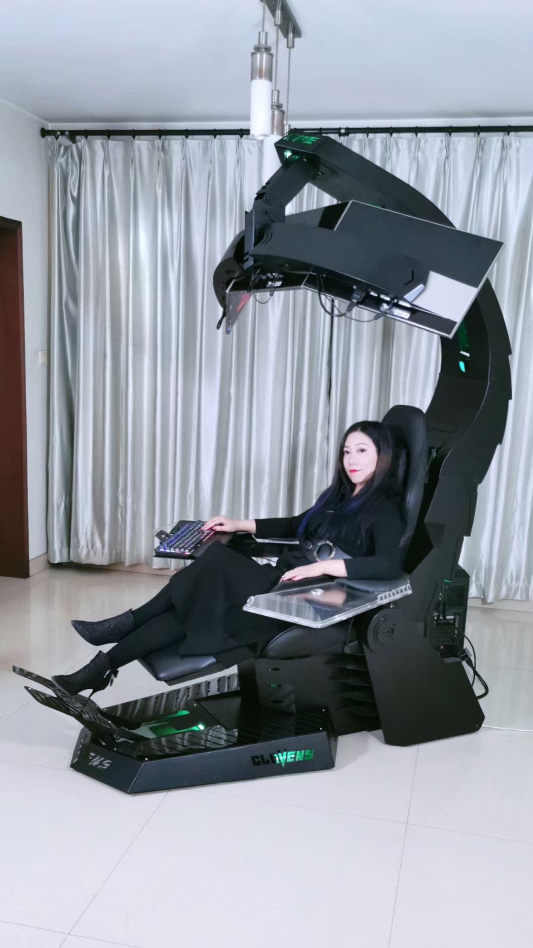 유니콘 클러븐스 브랜드 스콜피오 인기 판매 인체공학적  - Rgb Gaming Chair 리뷰 및 가격