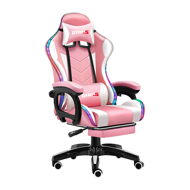 도매 좋은 가격 회전 흰색 Pu 가죽 레이싱 마사지 게 - Rgb Gaming Chair 리뷰 및 가격