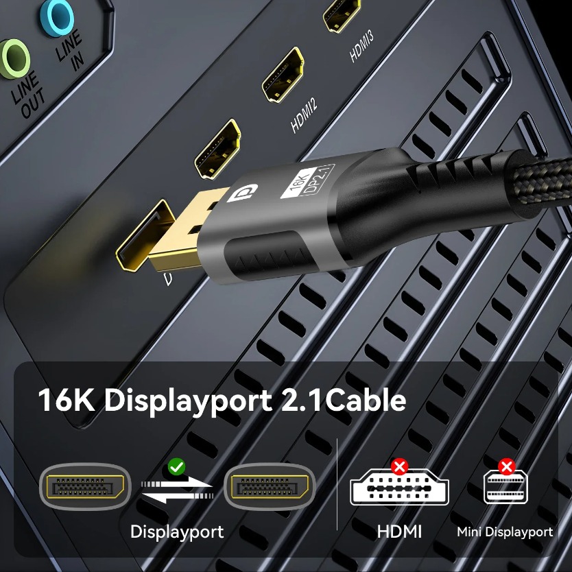 DP 2.1 DisplayPort 케이블 80Gbps  - Gaming Speaker 2.1 리뷰 및 가격