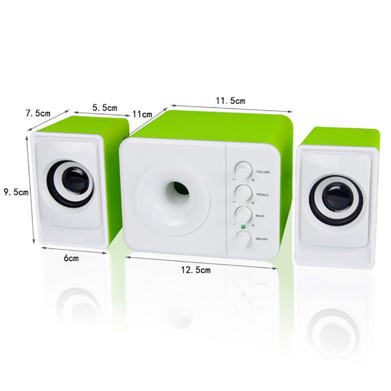 2.1 USB 전원 데스크탑 스피커, 노브 컨트롤, 서 - Gaming Speaker 2.1 리뷰 및 가격