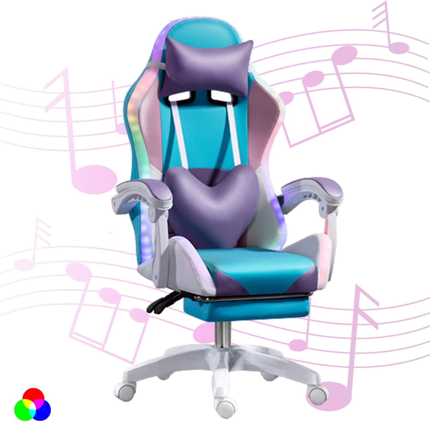 성인용 RGB LED 게임 의자, 스피커가 있는 인체공 - Rgb Gaming Chair 리뷰 및 가격