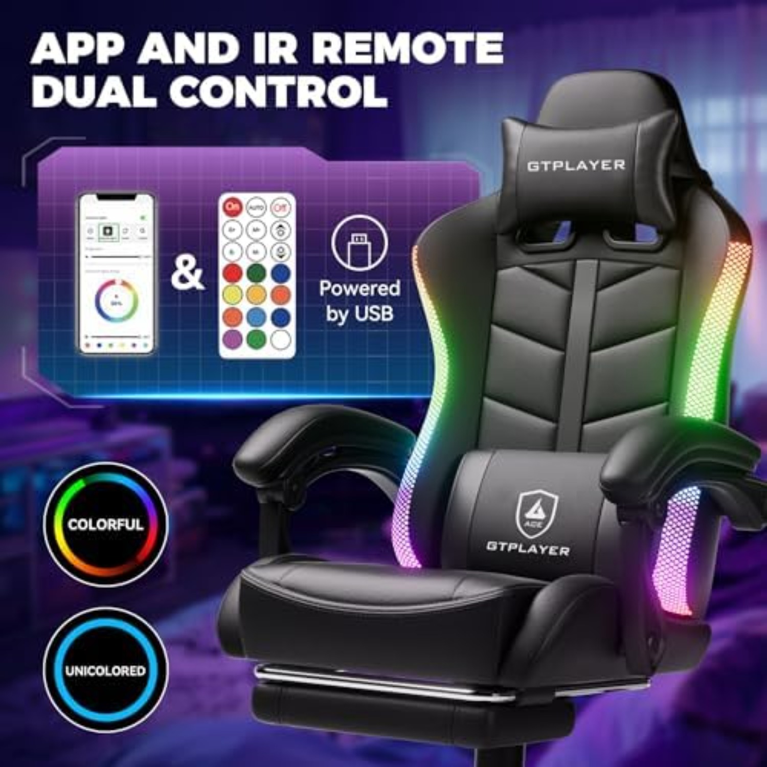 게이밍 의자, 성인용 컴퓨터 게임 의자, RGB 블랙  - Rgb Gaming Chair 리뷰 및 가격